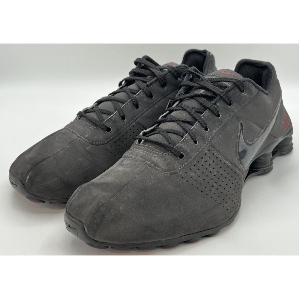 Nike Shox Deliver 2012 Men's Size 13 Running Shoes 317547-066 Black/Gray/Red